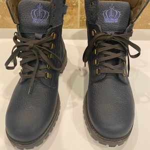 Dolce and Gabbana boys lug sole boots